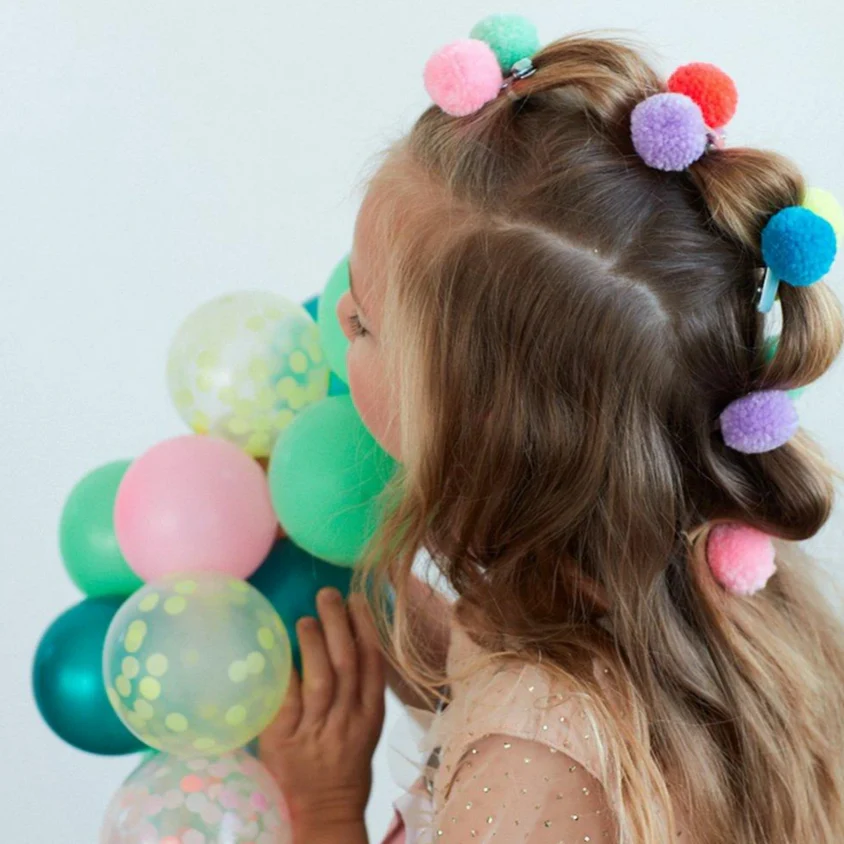 Pompom Unicorn Hair Clips - Image 4