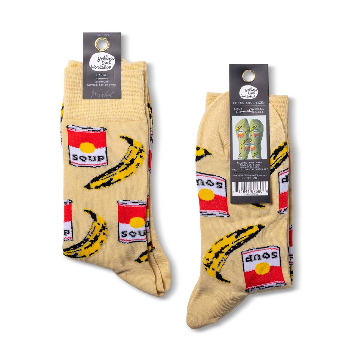 Pop Art - Large Crew Socks - Image 3