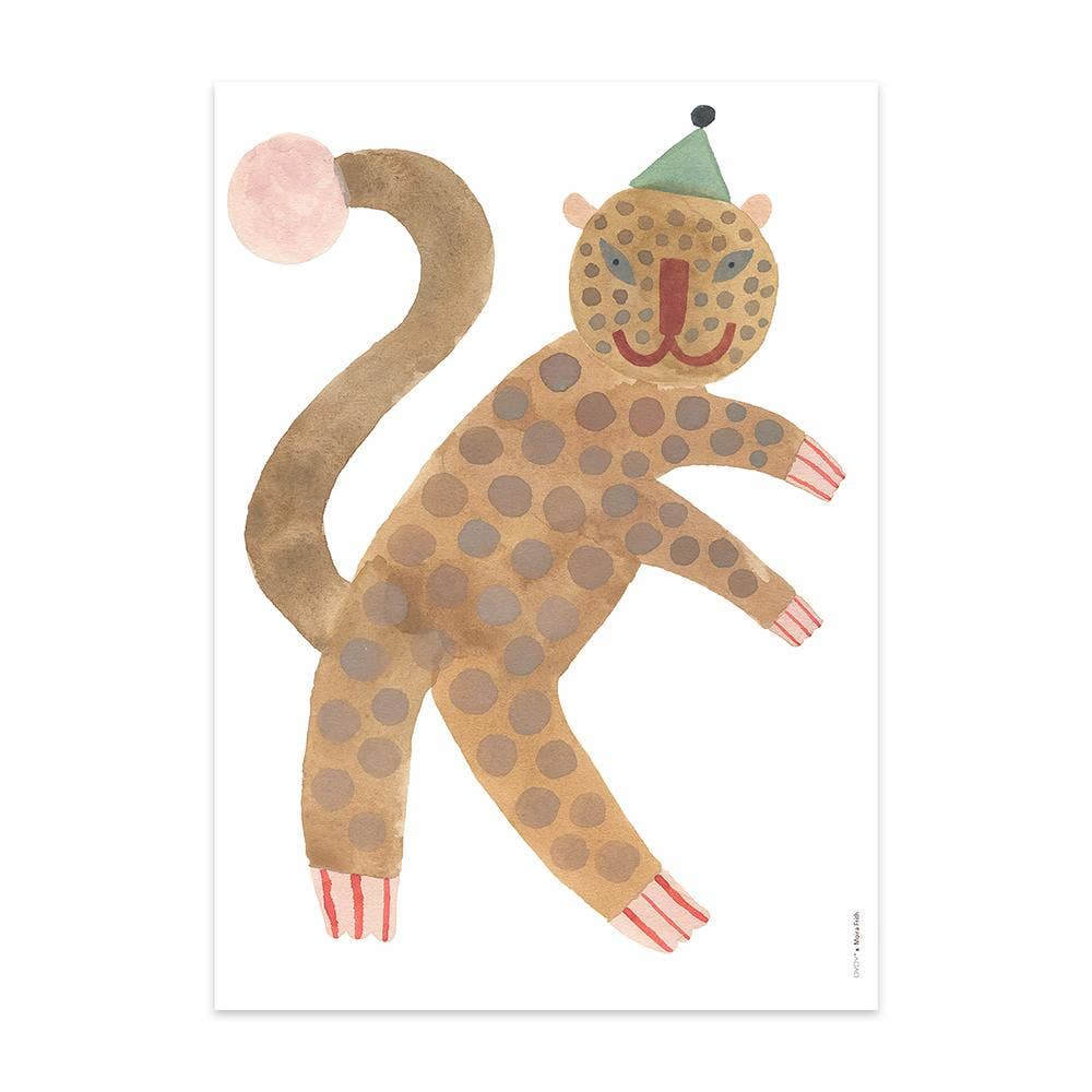 Poster -Standing Leopard Elvis