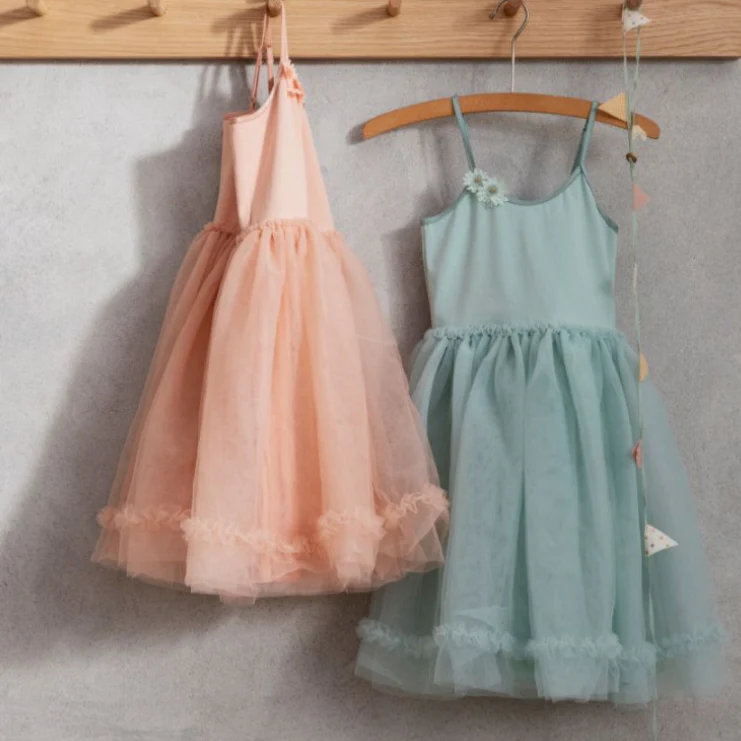 Princess Tulle Dress -melon - Image 3