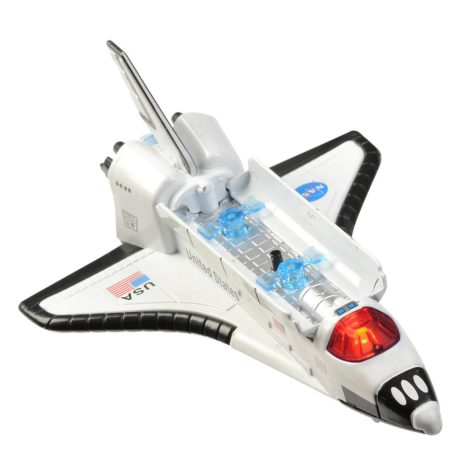 Pull Back Space Shuttle with Lights & Sound in Box - Image 3