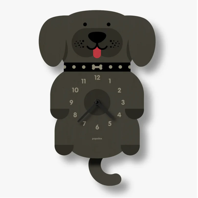Puppy Pendulum Clock -wood - Image 5