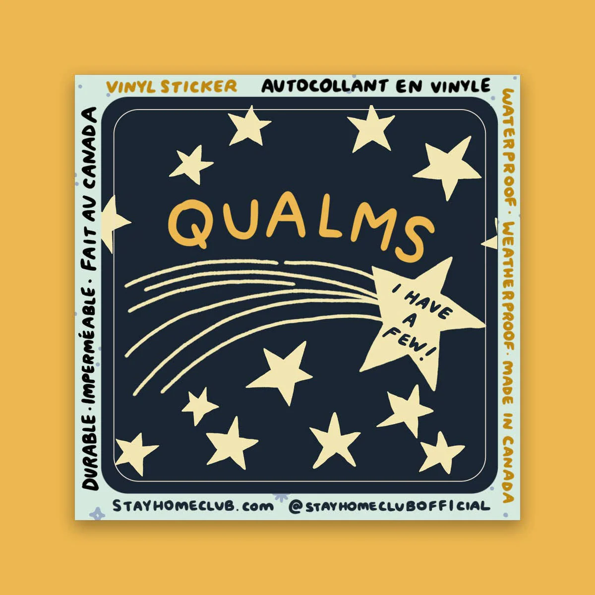 Qualms Vinyl Sticker - Image 2