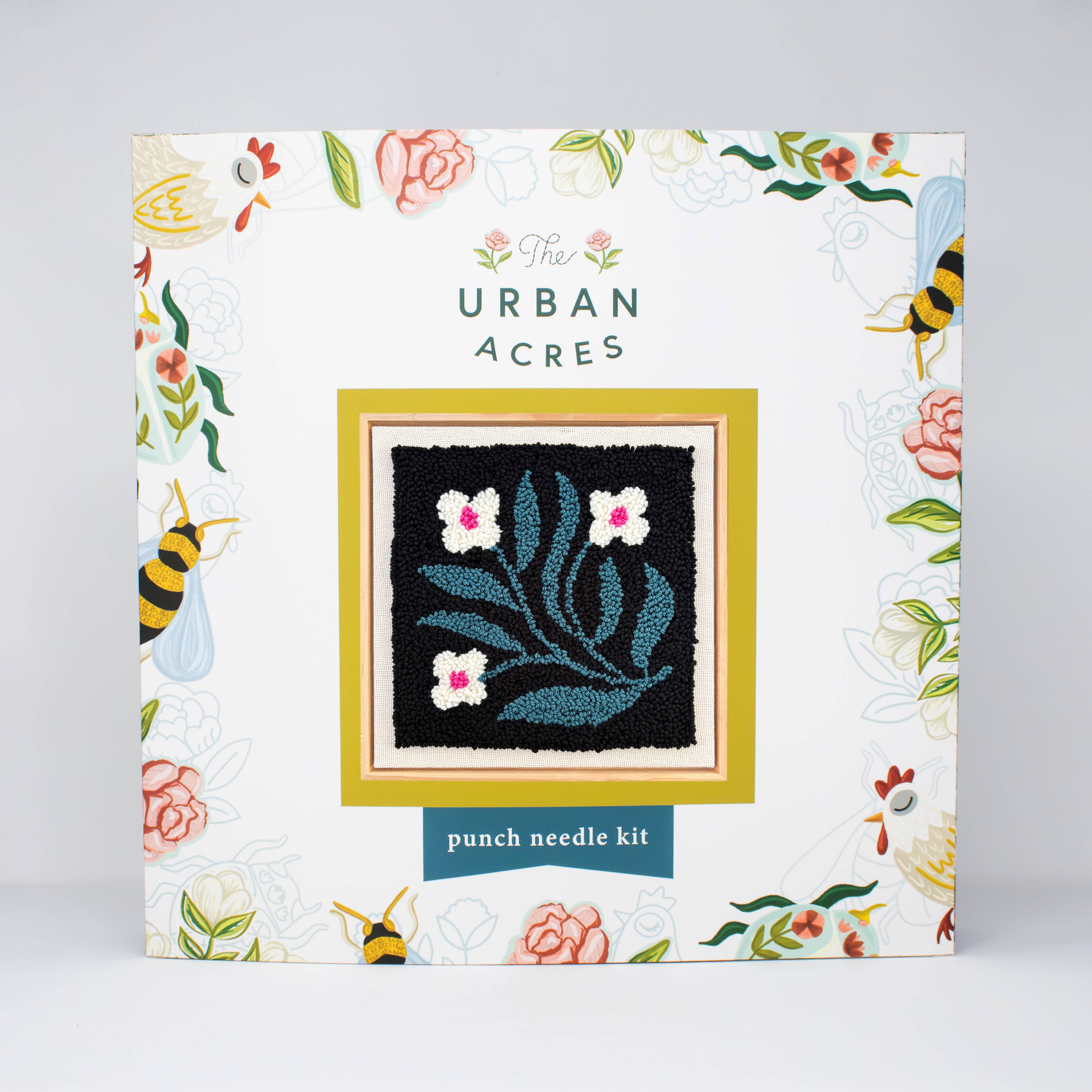 Quilt Block Floral Punch Needle Kit - Image 2