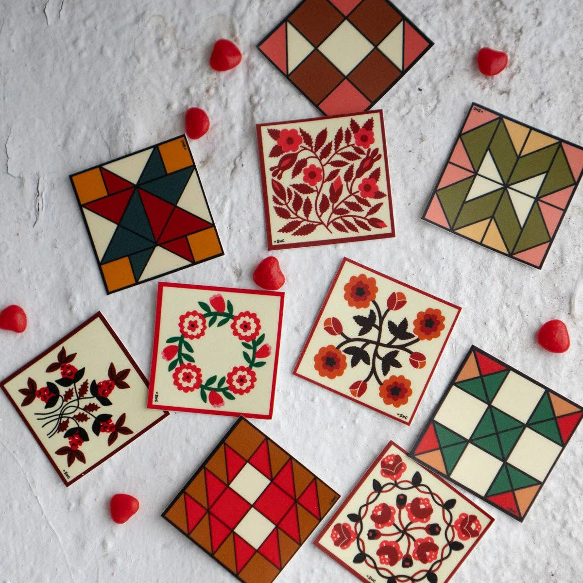 Quilt Block Gap Filler Sticker pk10
