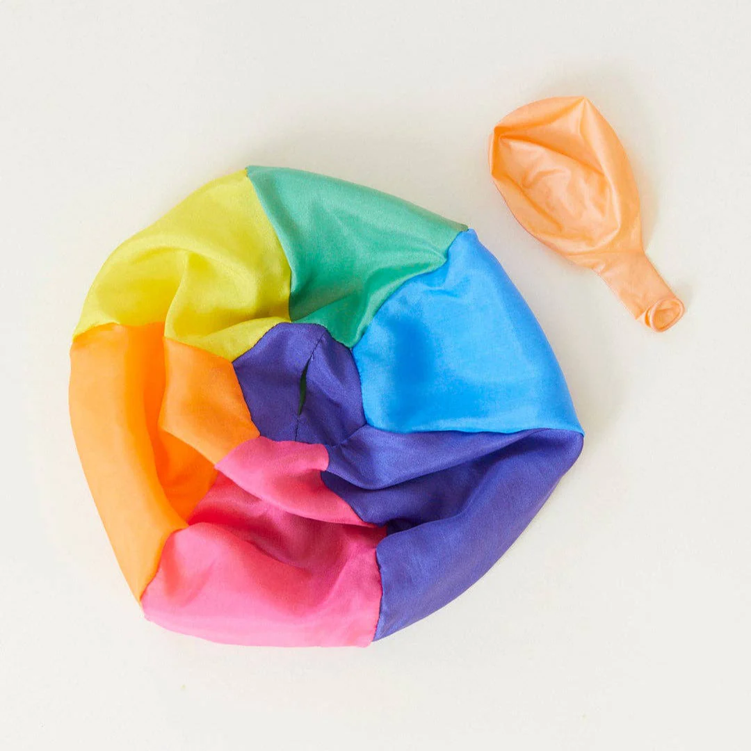Rainbow Balloon Ball - 100% silk balloon cover - Image 6