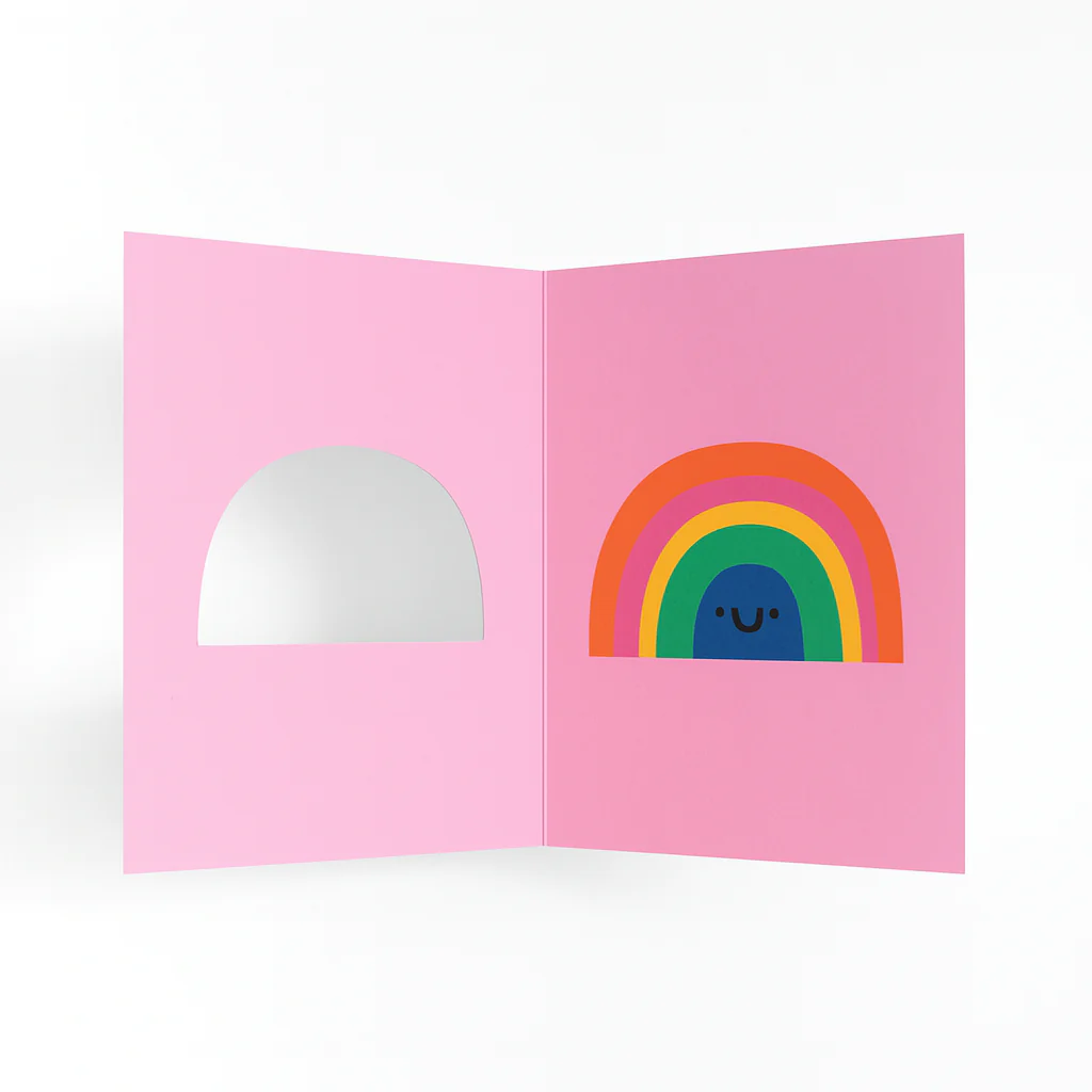 Rainbow Greeting Card - Happy - Cute - Fun - Celebrate - Image 2