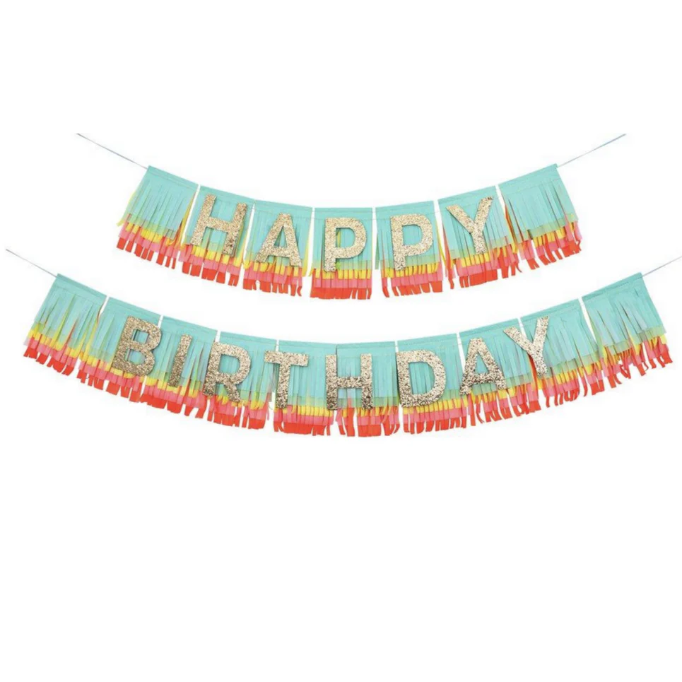 Happy Birthday Fringe Garland - Image 5