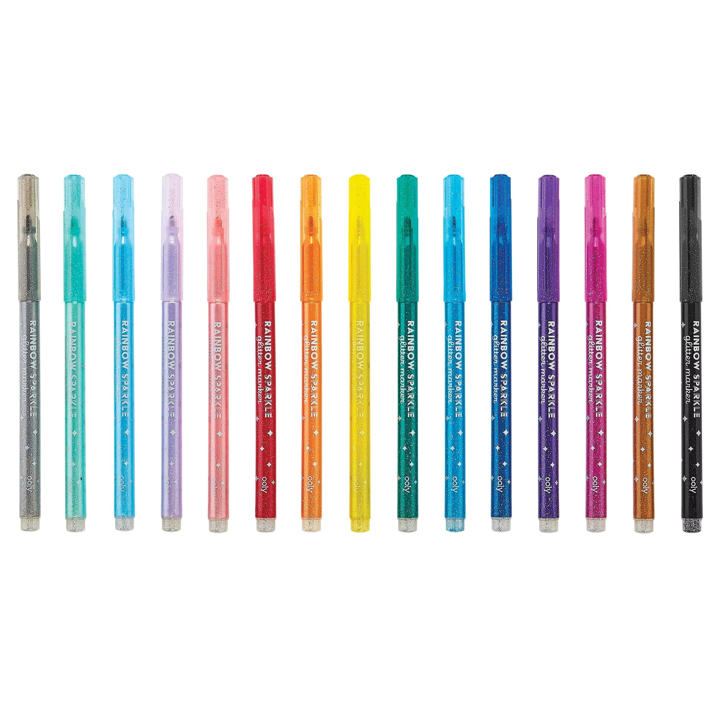 Rainbow Sparkle Glitter Markers - set of 15 - Image 4
