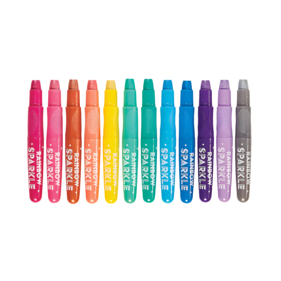 Rainbow Sparkle Metallic Watercolor Gel Crayons (12pk) - Image 3