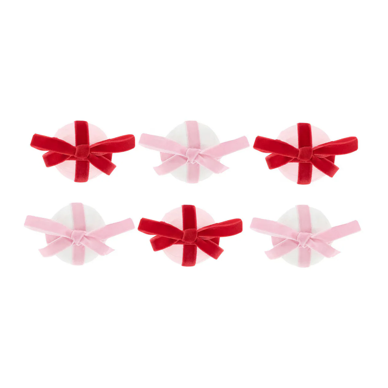 Red & Pink Velvet Bow Surprise Balls (6pk)