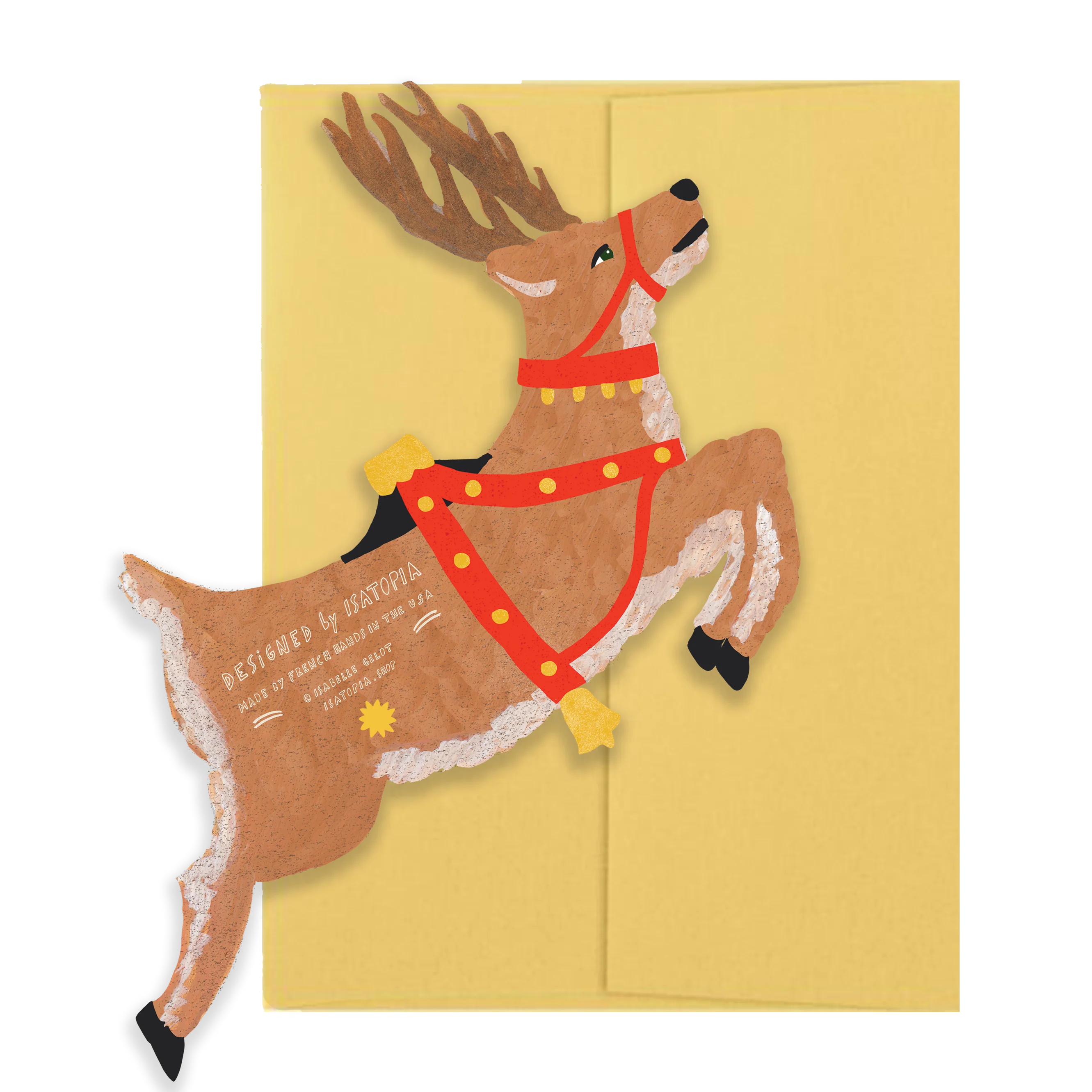 Reindeer Christmas Collection - Die Cut Card - Image 2