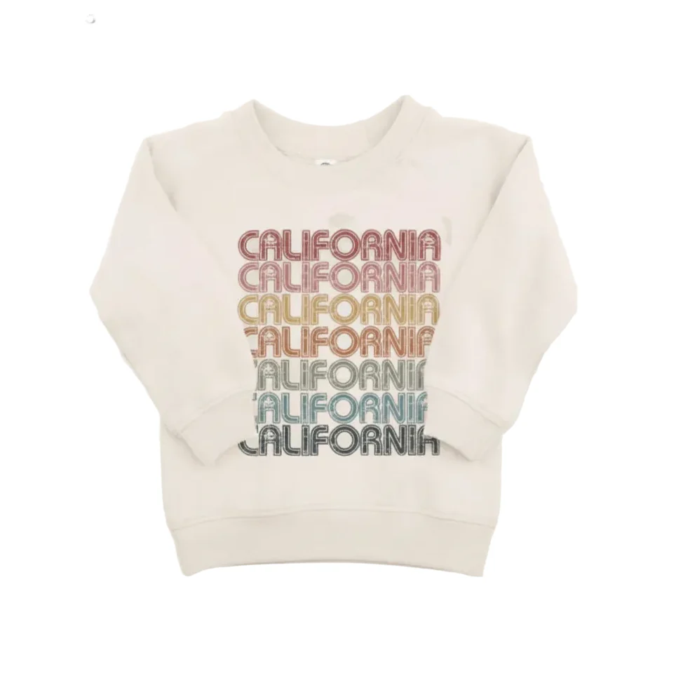 Organic Retro California Earth Tones Pullover Toddler