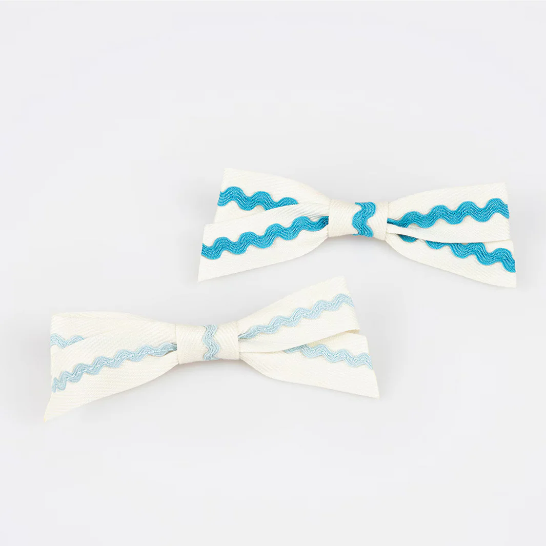 Ric Rac Bow Hair Clips (5pk) - Image 7