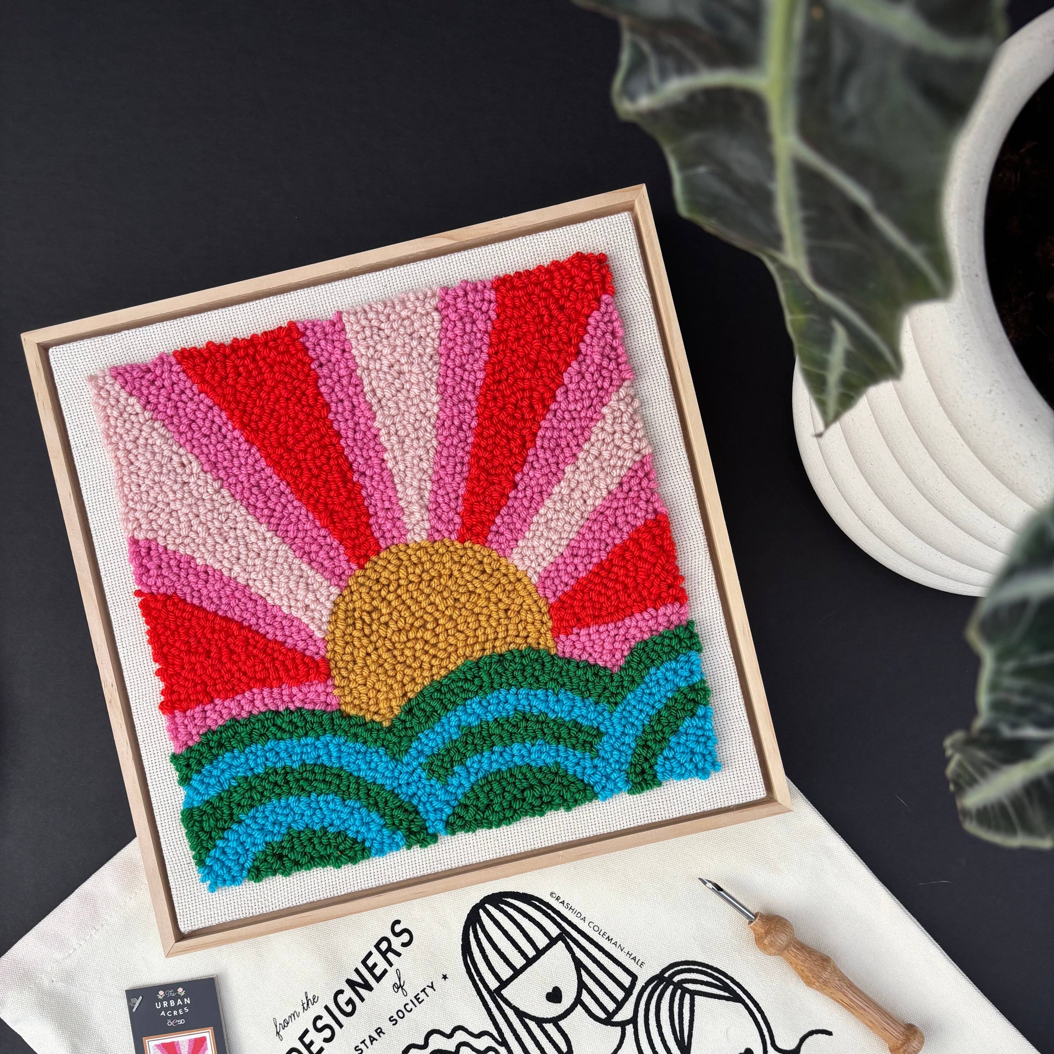Rise & Shine by Melody Miller - Punch Needle Frame Kit