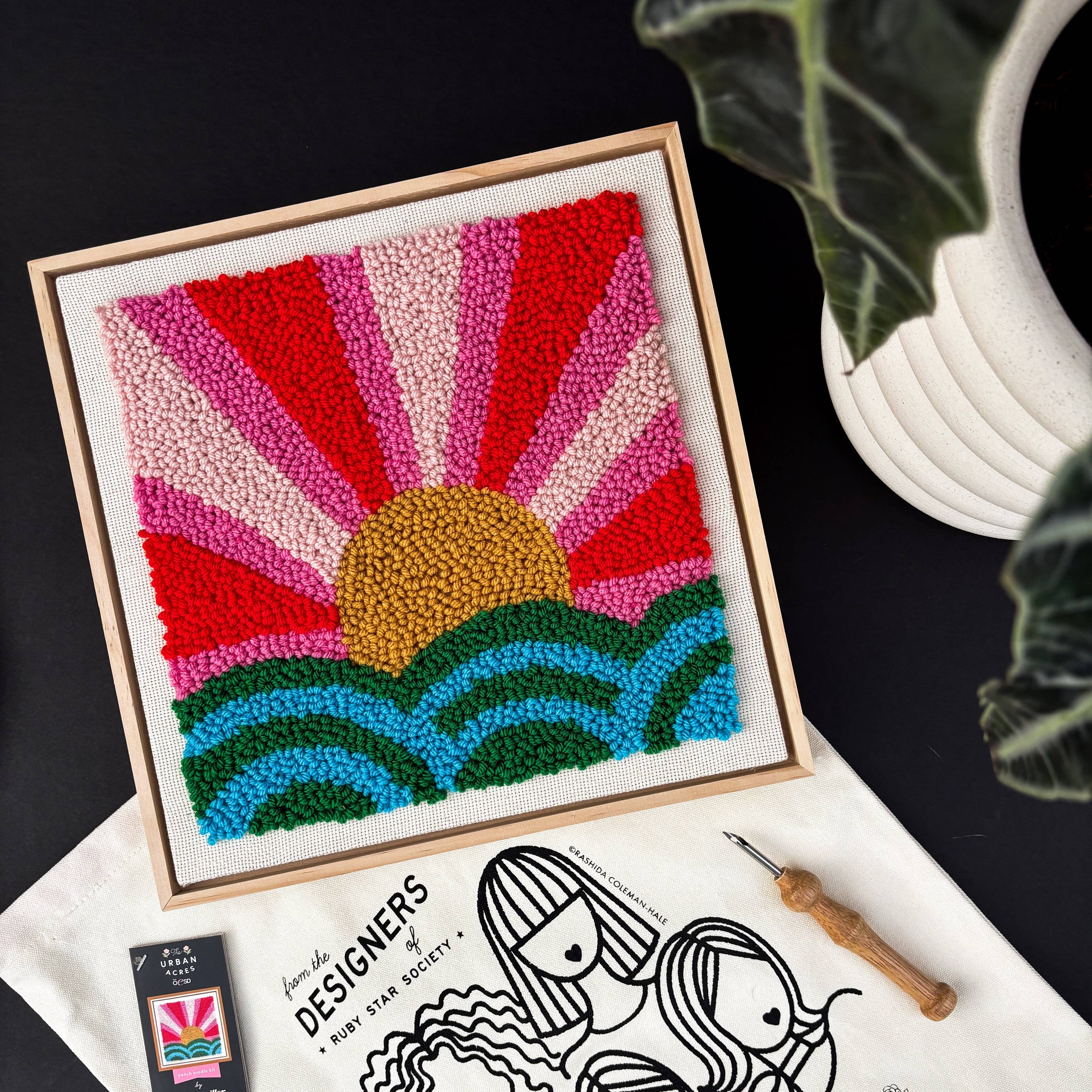 Rise & Shine by Melody Miller - Punch Needle Frame Kit - Image 3