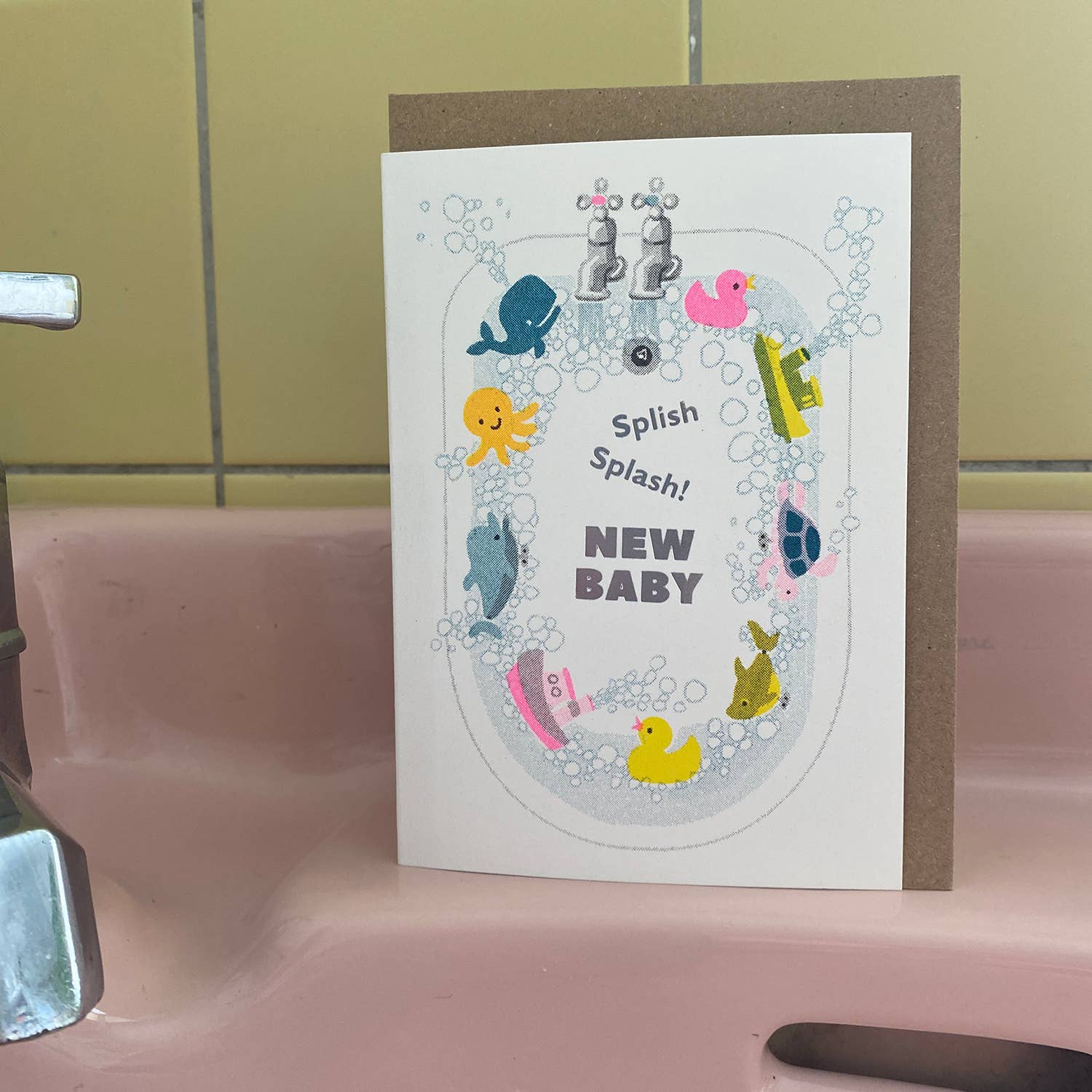 Riso Baby Card - Splish Splash - Image 2