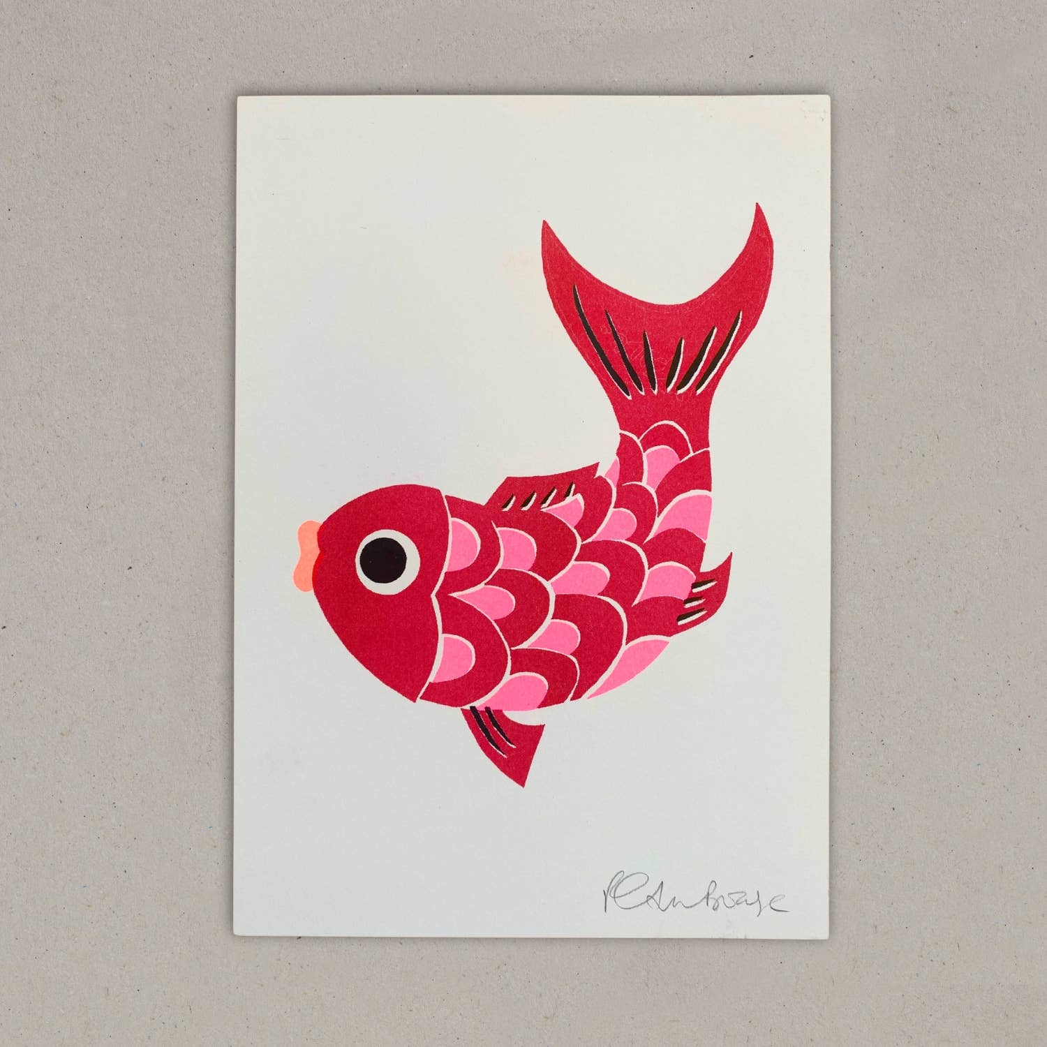 Risograph Print - Koi Fish