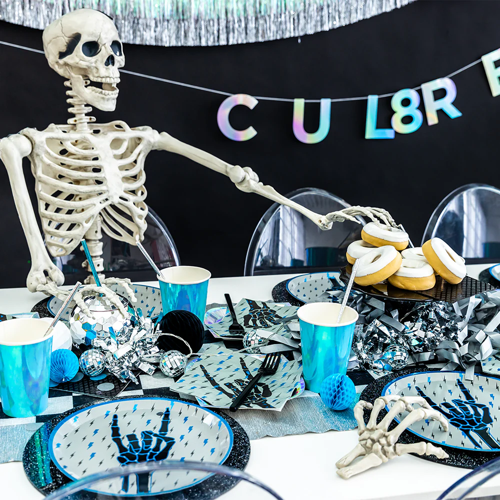 Rock On Skeleton Dinner Plates - Image 2