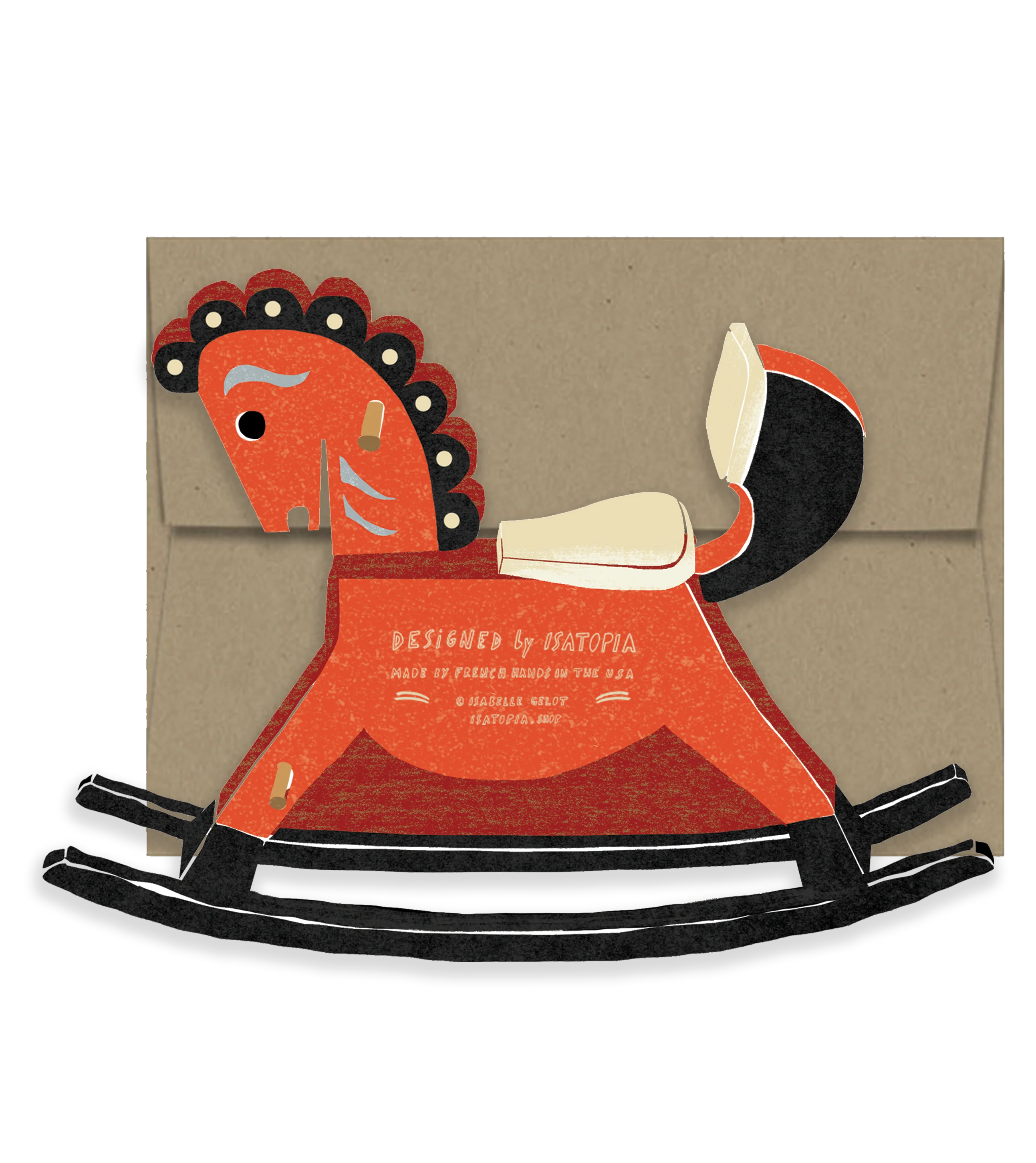 Rocking Horse - Die Cut Card - Image 2