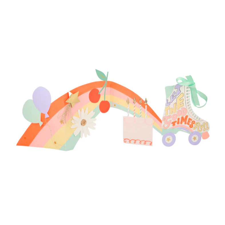 Roller Skate Concertina Card