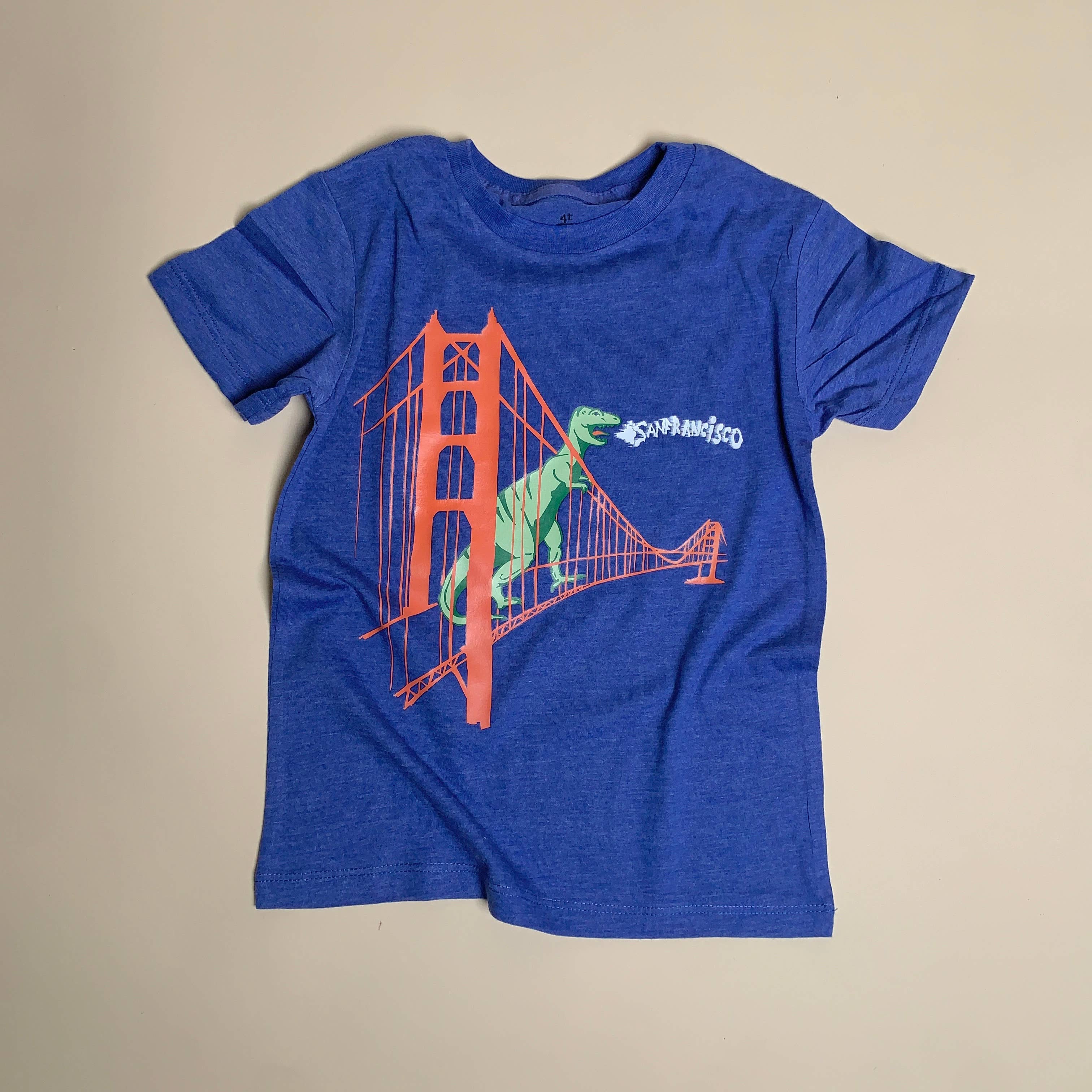 Royal Blue San Francisco Dinosaur Tee