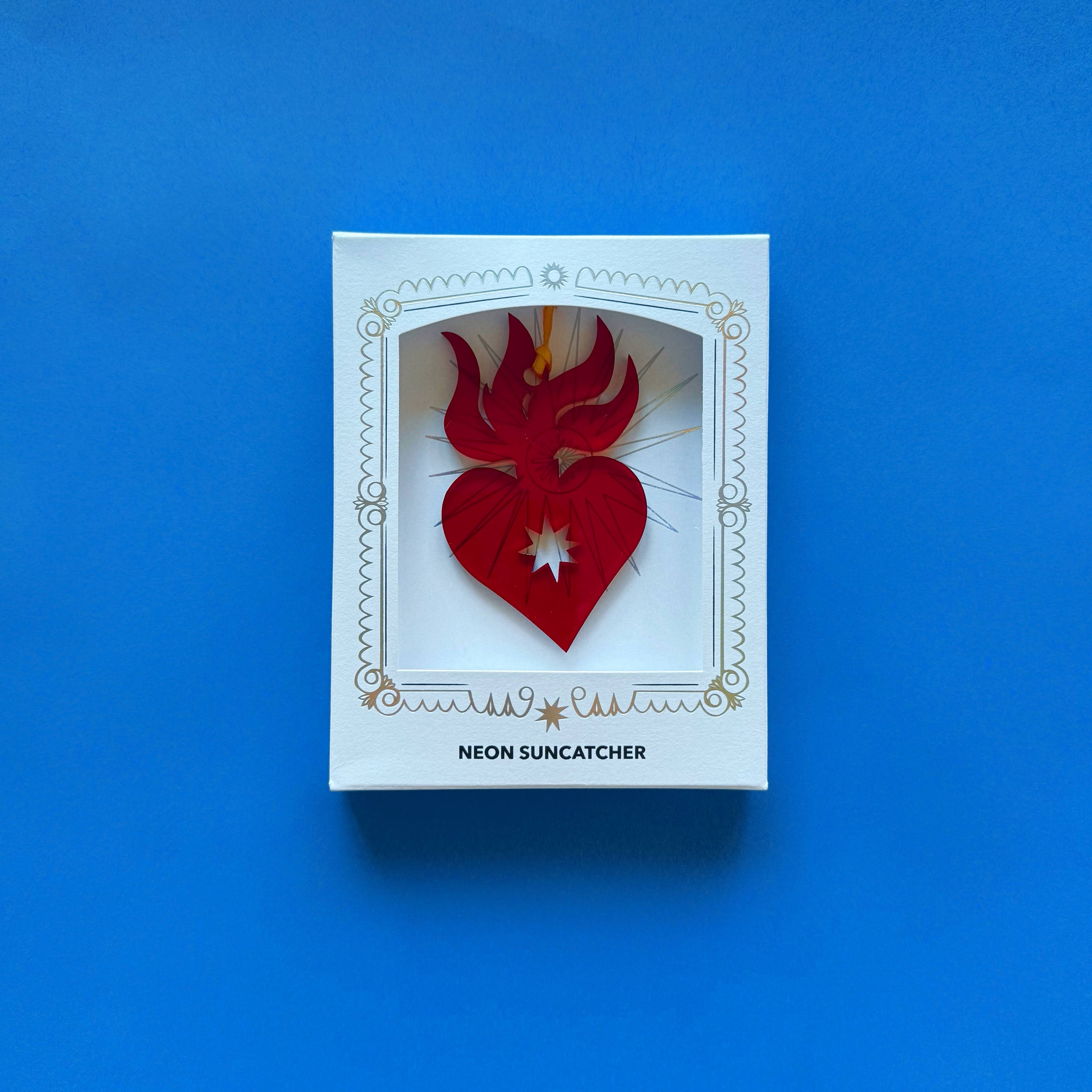 Sacred Heart Neon Suncatcher - Image 3
