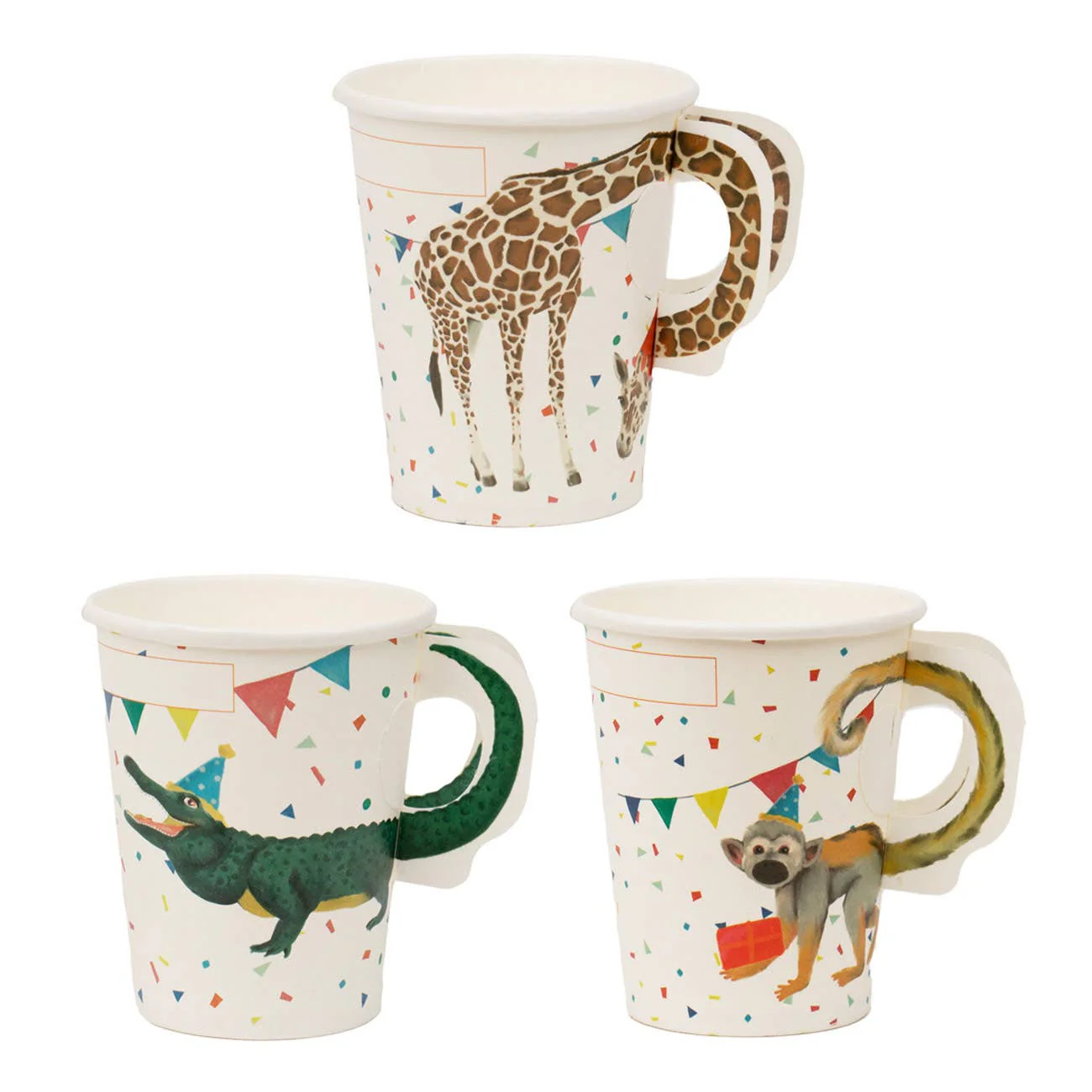 Safari Animal Paper Cups (8Pk)