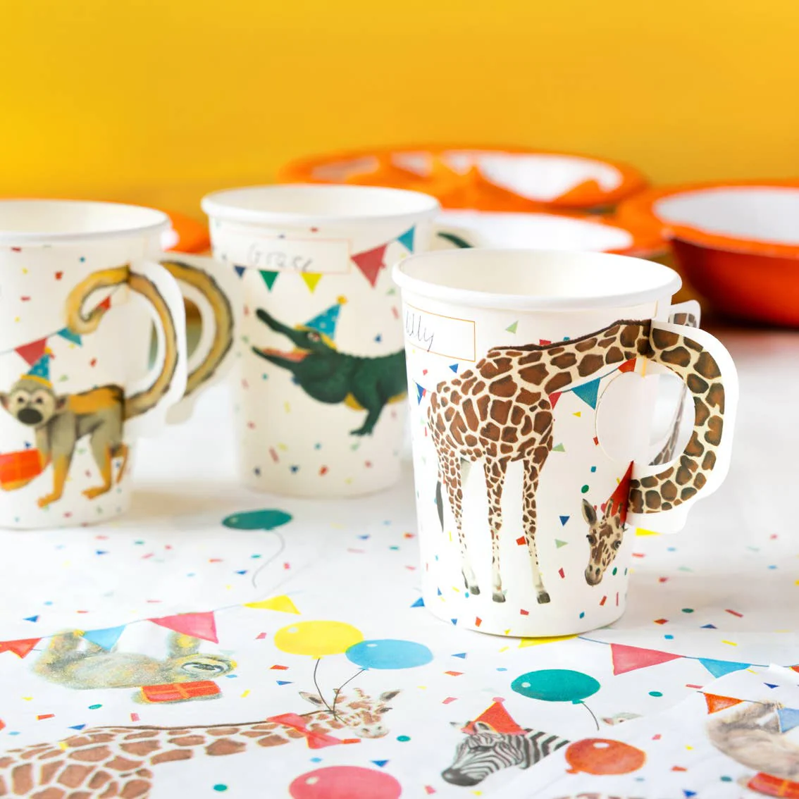 Safari Animal Paper Cups (8Pk) - Image 2
