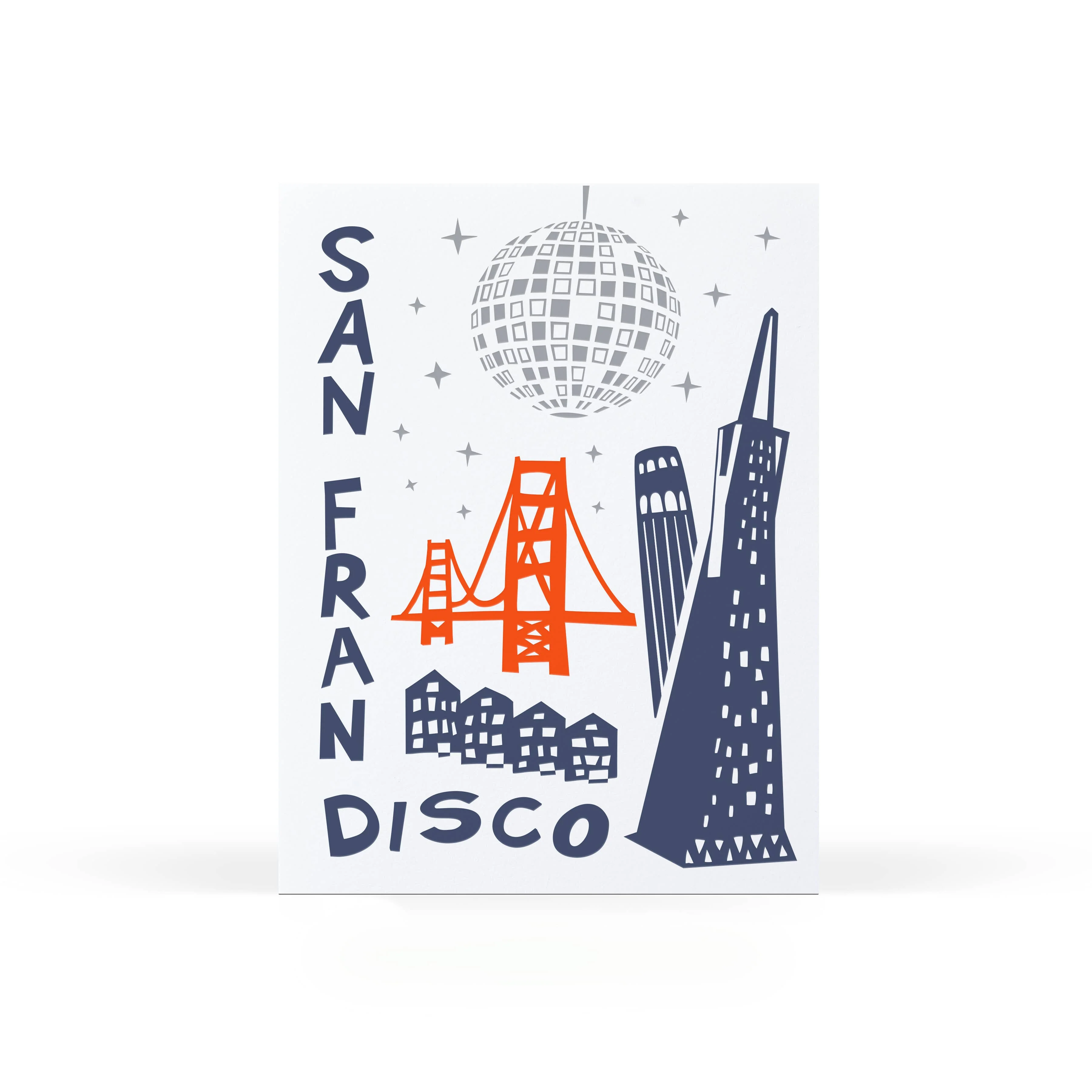 San Fran Disco Greeting Card