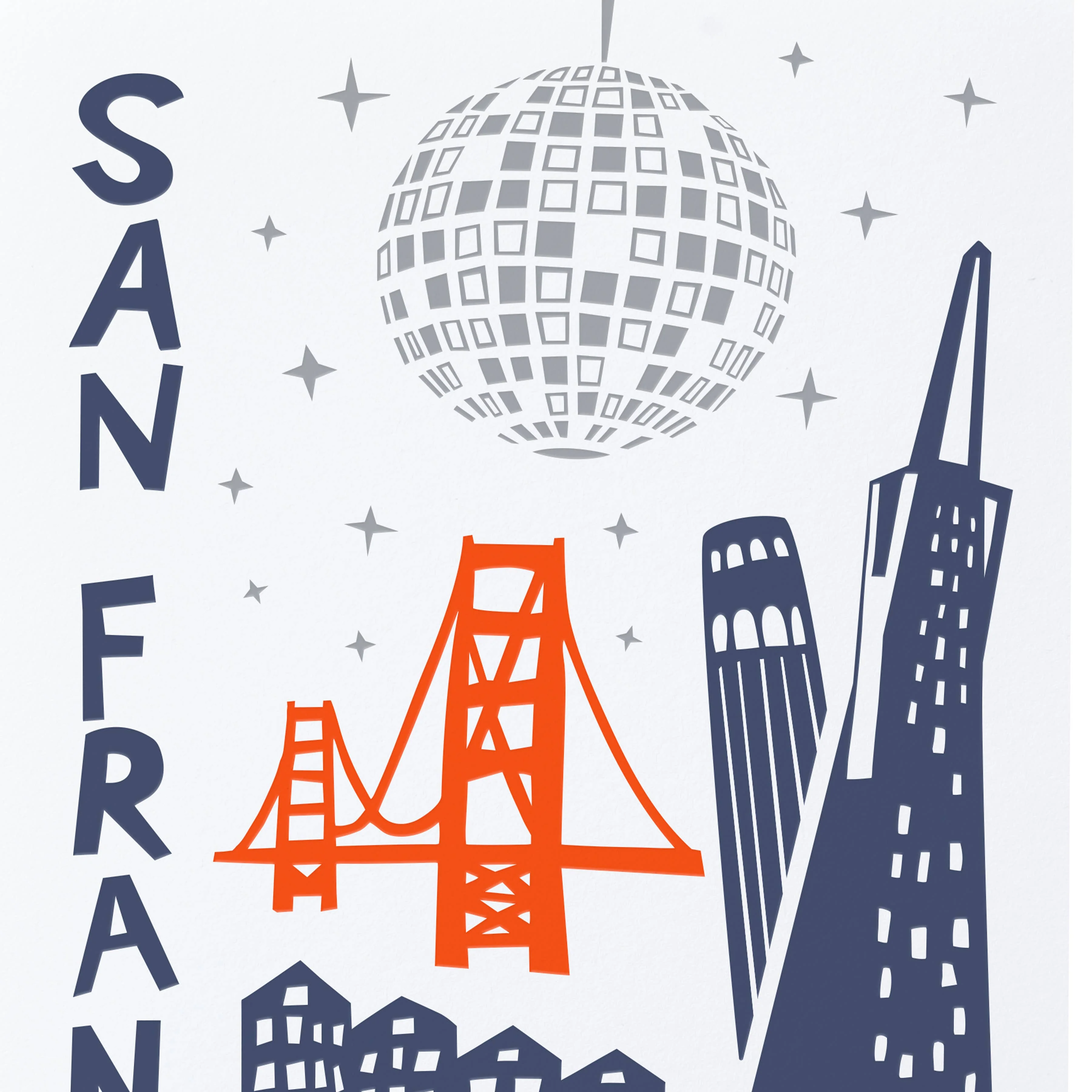 San Fran Disco Greeting Card - Image 2