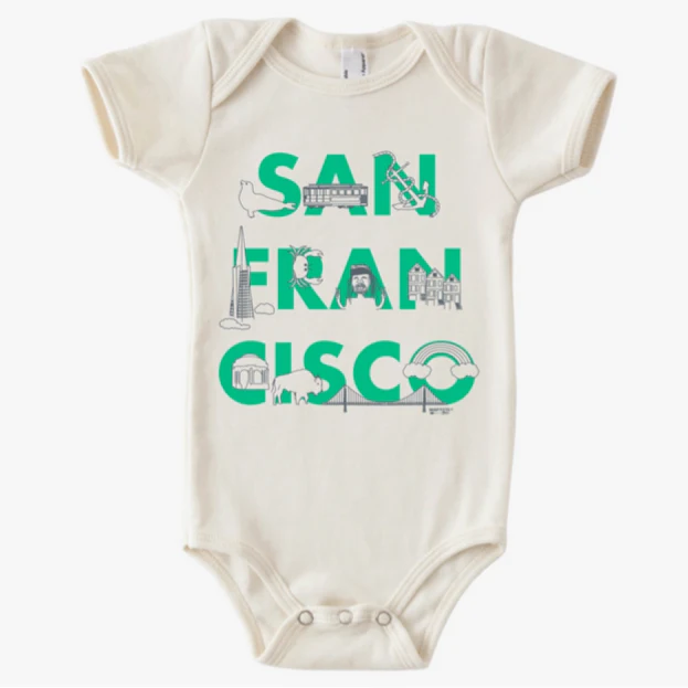 Organic San Francisco Font One-Piece