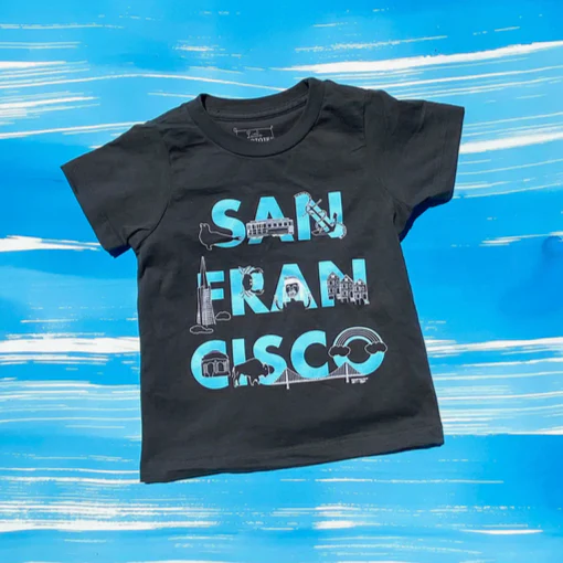 San Francisco Font Toddler Tee - Image 2