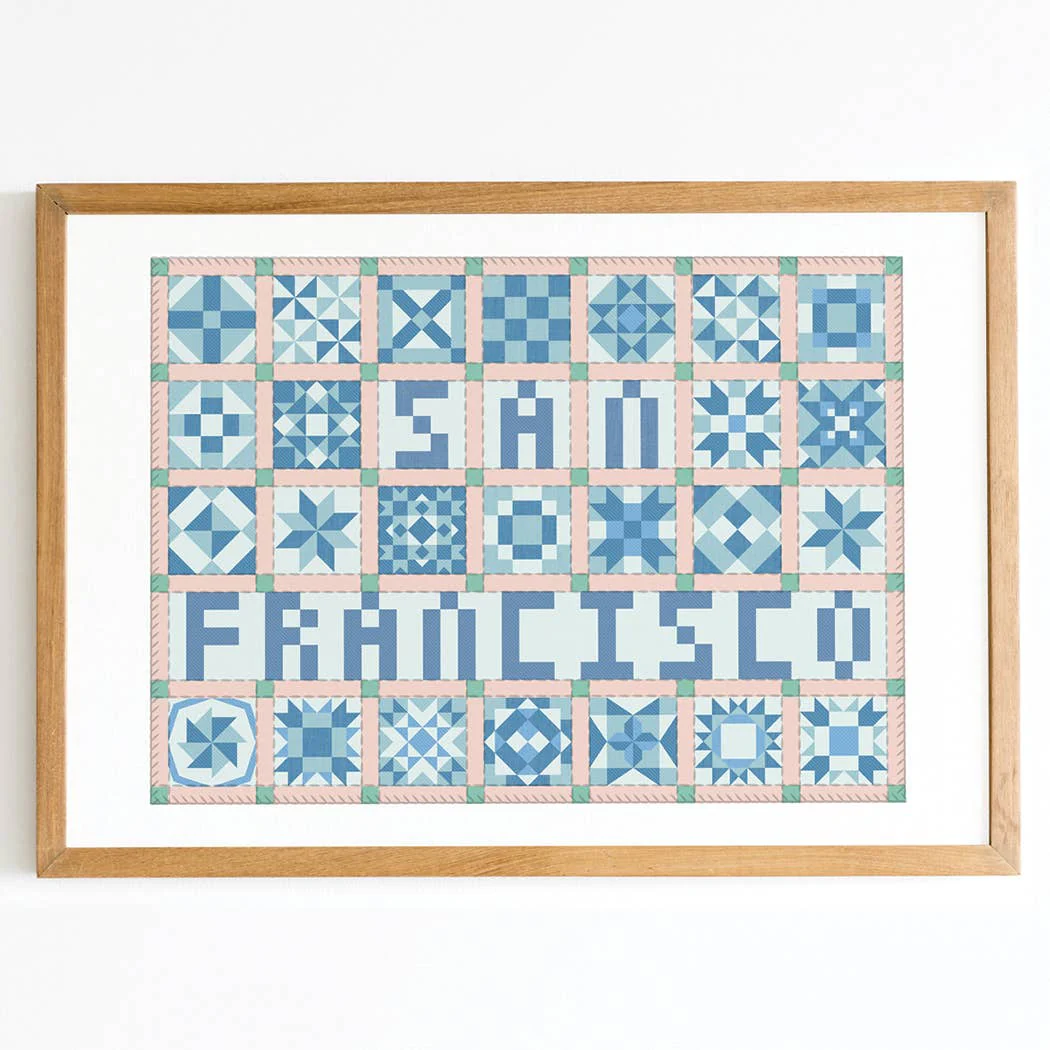 San Francisco - Hometown Patchwork Print