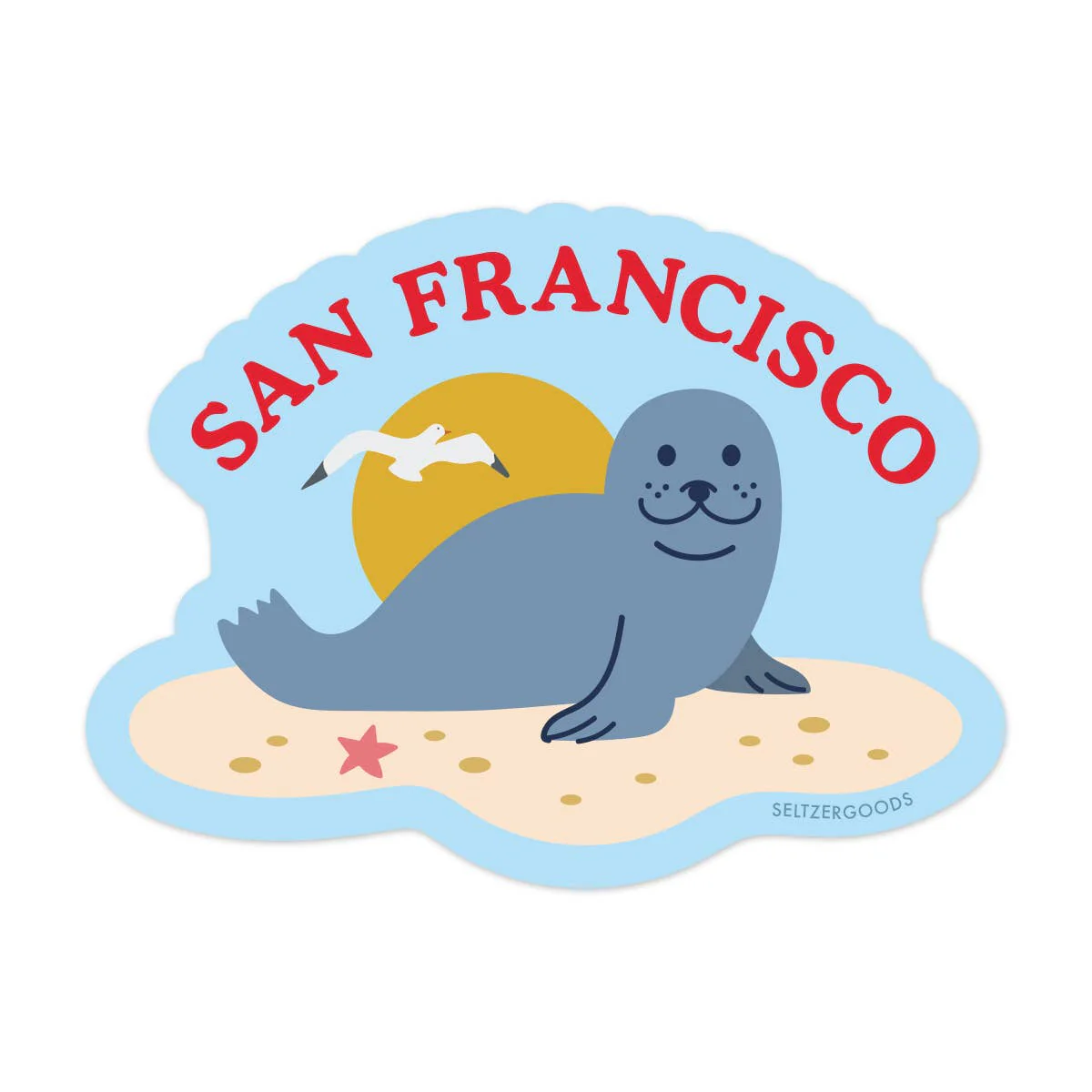 San Francisco Seal Sticker