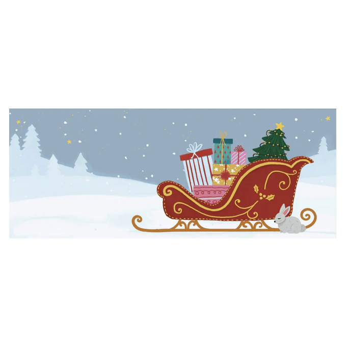 Santa's Sleigh Christmas Pop-up Card with Sound - Image 2