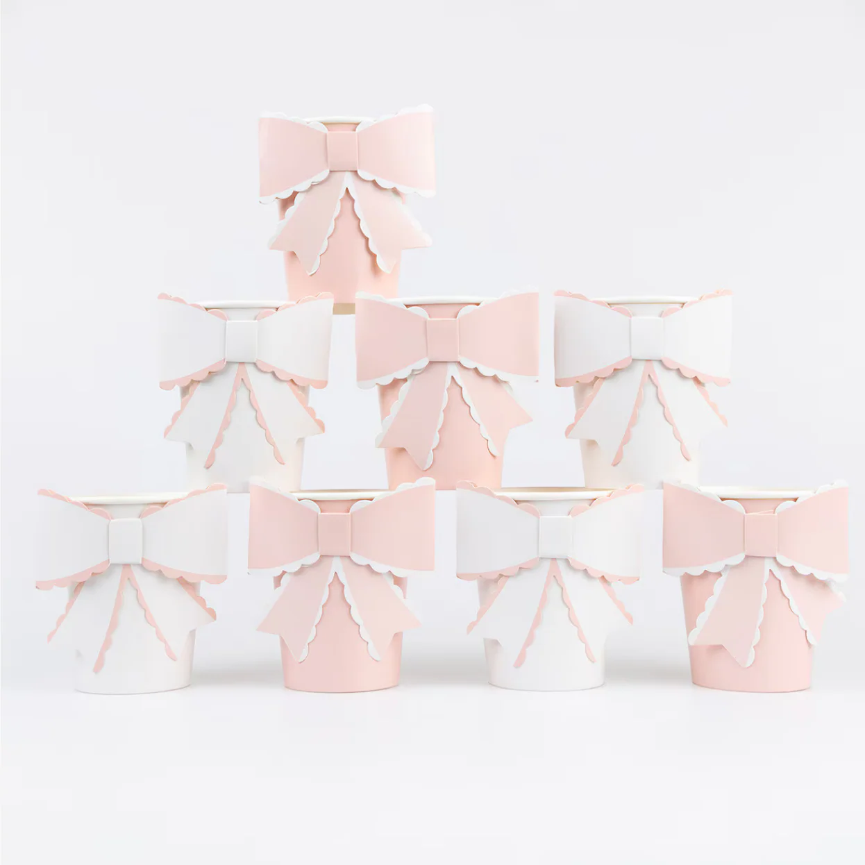 Scalloped Bow Cups (x8)