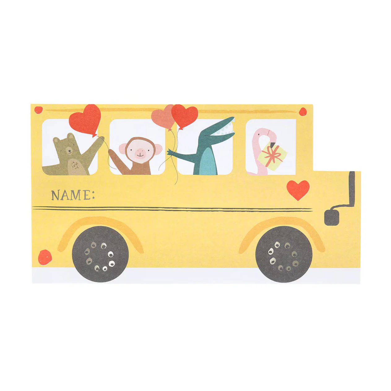 School Bus Valentine's Cards & Bracelets Set (x 12) - Image 8