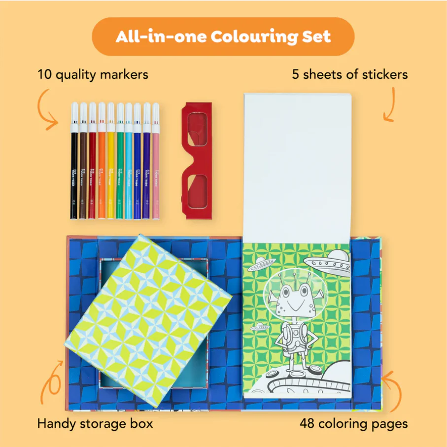 Sci-Fi Fun 3-D Coloring Sets - Image 4