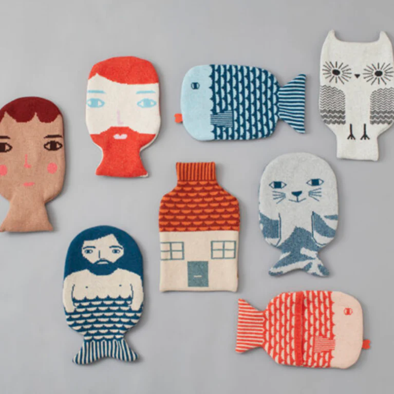 Finn Hot Water Bottle - Blue - Image 3