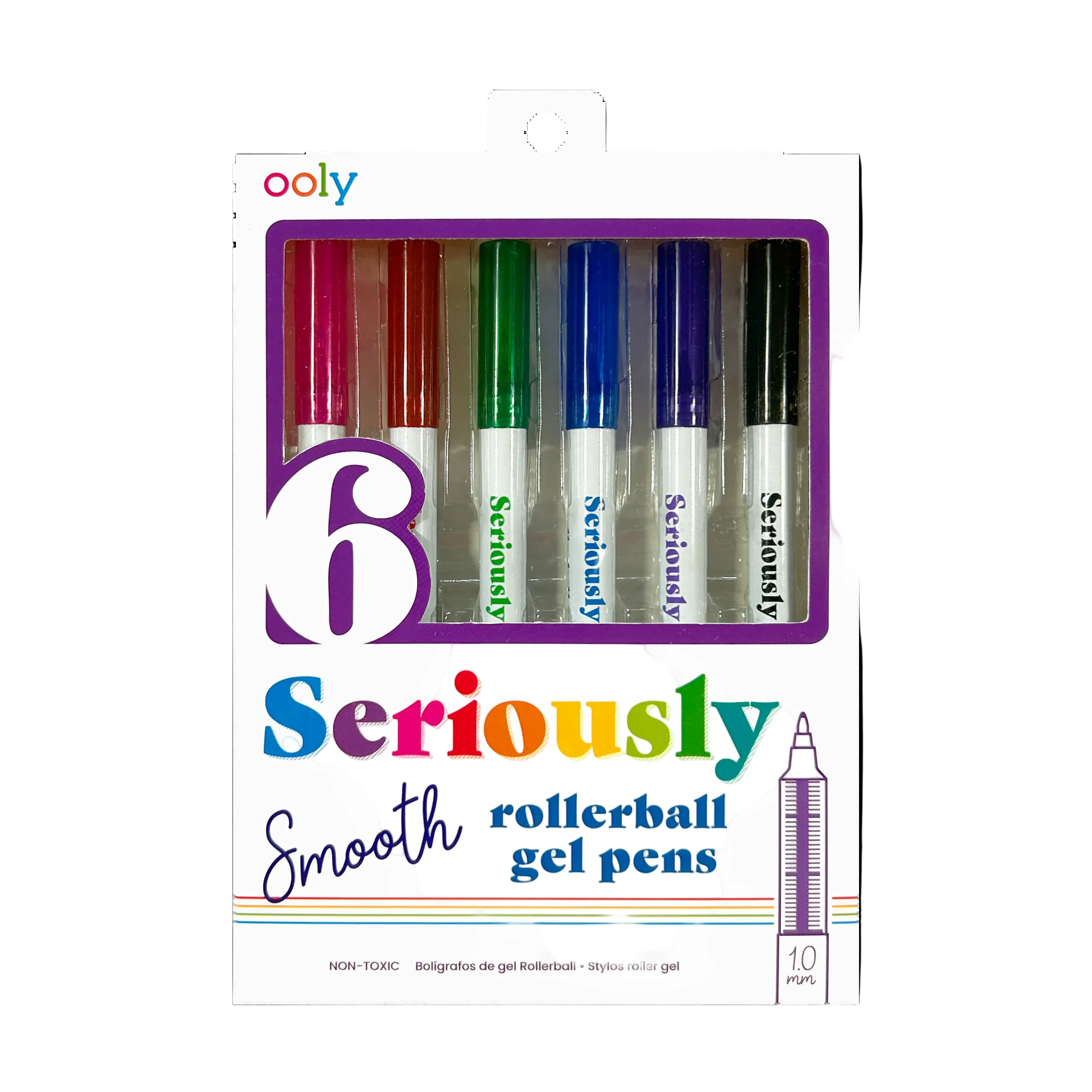 Seriously: Smooth Rollerball Gel Pens (Set of 6)