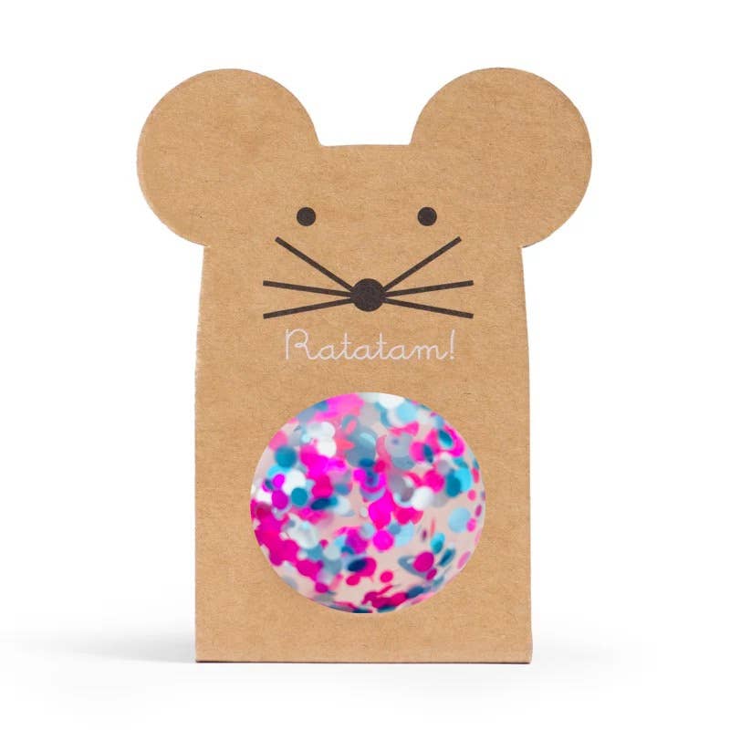 Multicolored Mouse Bouncy Balls -43mm - Image 3