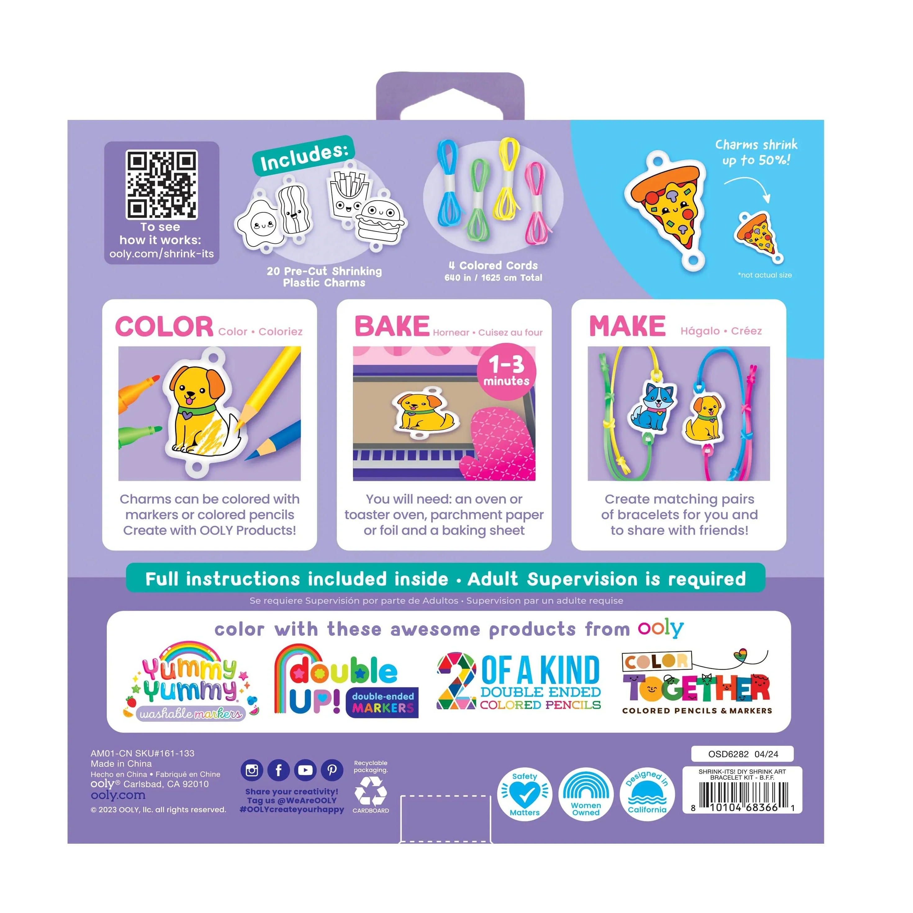 Shrink-Its! D.I.Y. Shrink Art Bracelets Kit - B.F.F. - Image 5