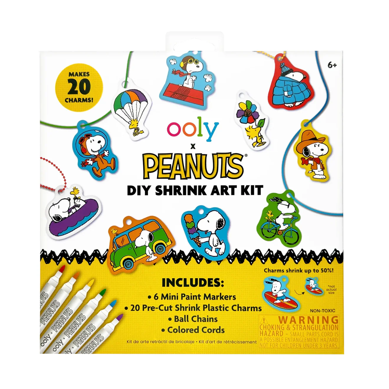 OOLY x Peanuts DIY Shrink Art Kit