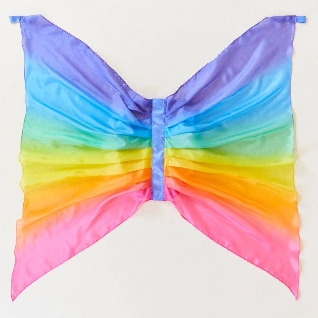 Silk Rainbow Wings - for Fairy Dress-Up Play