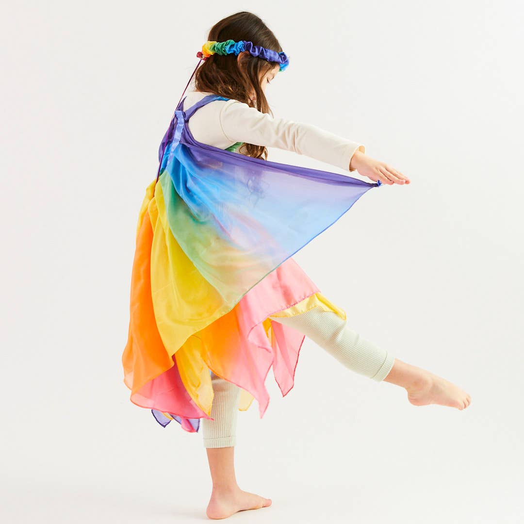 Silk Rainbow Wings - for Fairy Dress-Up Play - Image 2
