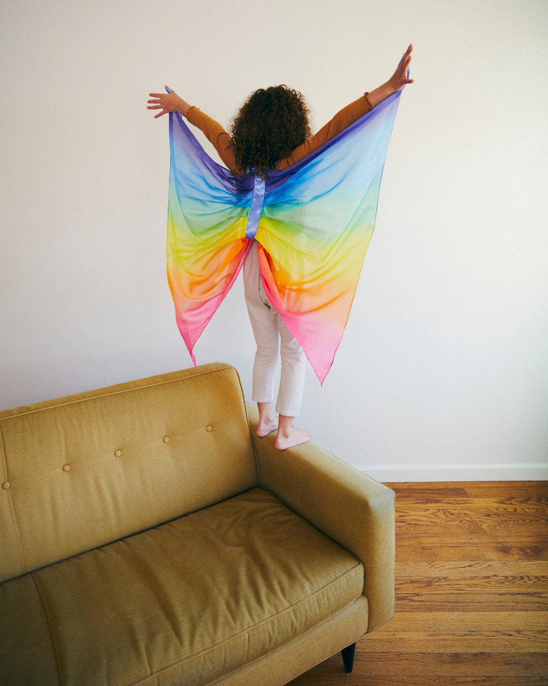 Silk Rainbow Wings - for Fairy Dress-Up Play - Image 6