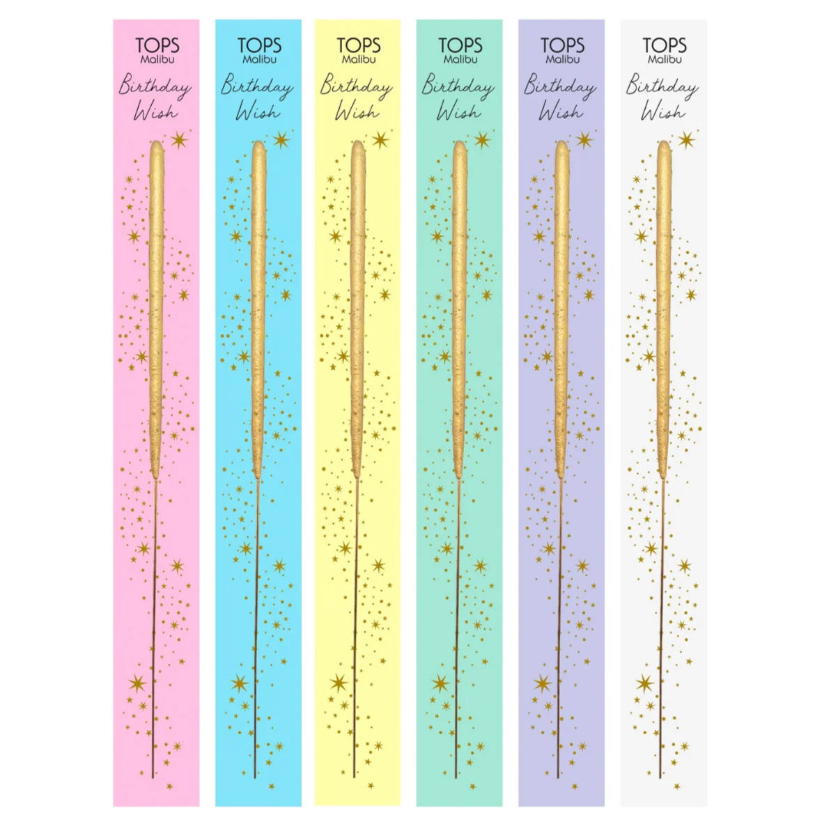 Single Wish Gold Sparkler Birthday Wish/Celebrate