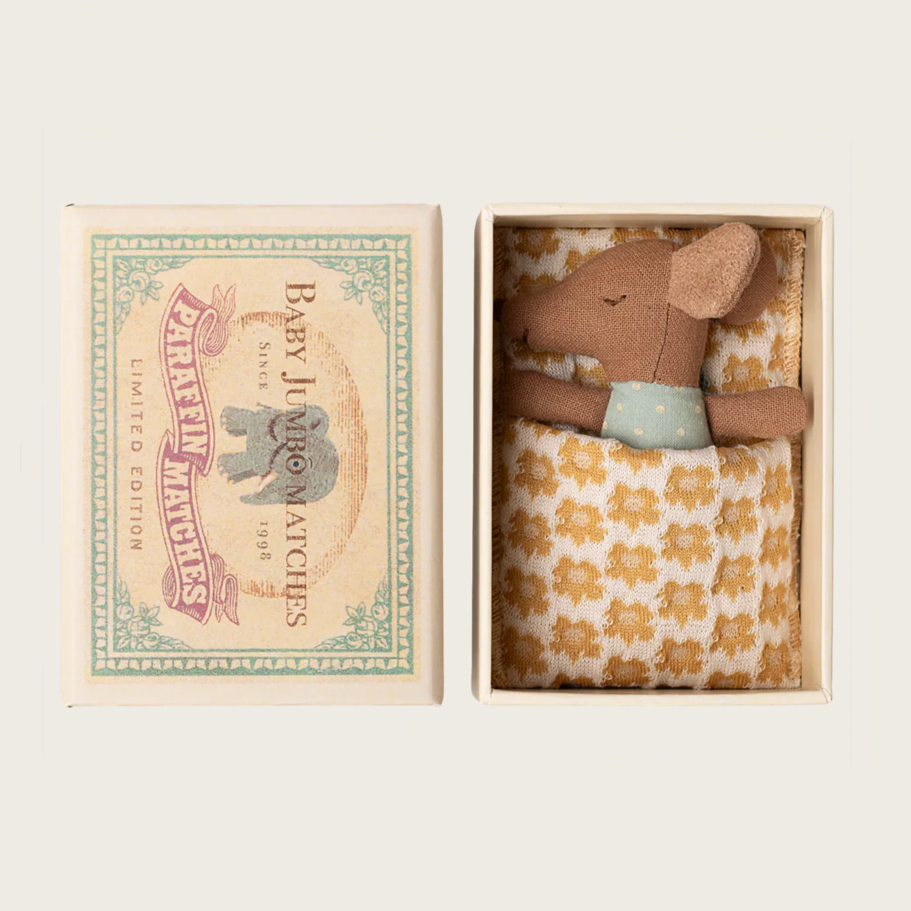 Sleepy wakey baby mouse in matchbox - Blue - Image 2