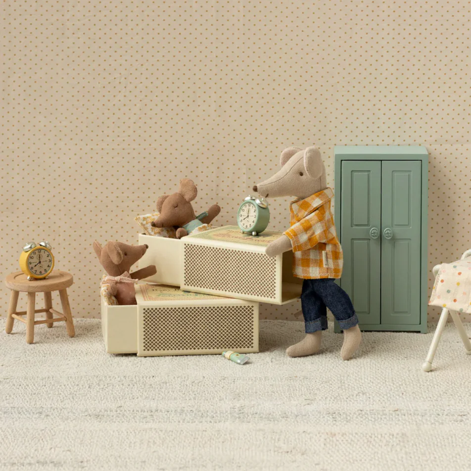 Sleepy wakey baby mouse in matchbox - Blue - Image 4